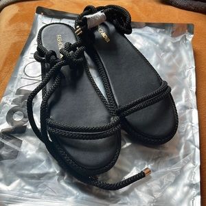 Fashion nova tie up sandals